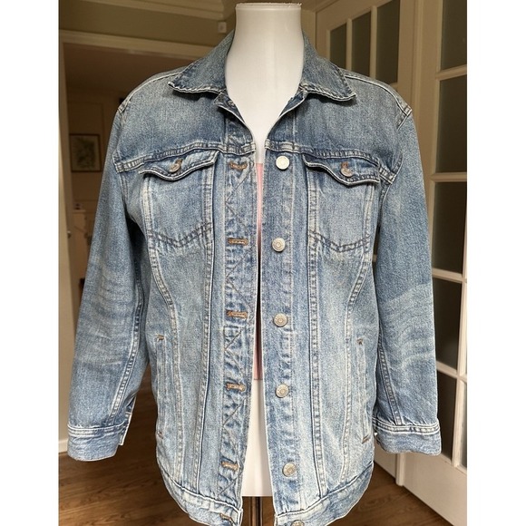 Madewell Denim Jacket XS Women's Blue Jean Trucker Style Classic 100% Cotton - Picture 2 of 11